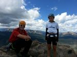 Scout and Kyle at summit