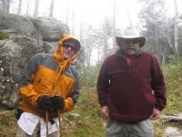 Greg and Gordon mug for the camera on the way to the summit.