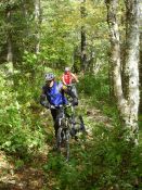 Ryan and Charles Hike-a-biking.