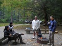 Gaines, Justin, Kent - not sure what to make of Greg's attire.