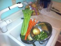 Justin's stew - only the freshest ingredients.