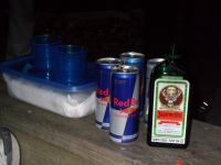 Jaeger Bombs - the beverage of choice at the Crescent Challenge.