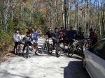 Everyone looks well-rested and fit before the adventure ride.
