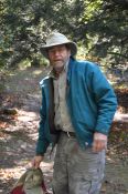 Gordon Crain prepares to sample the trout fishing nearby.