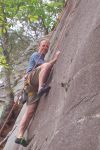 Typical foothold on this climb...